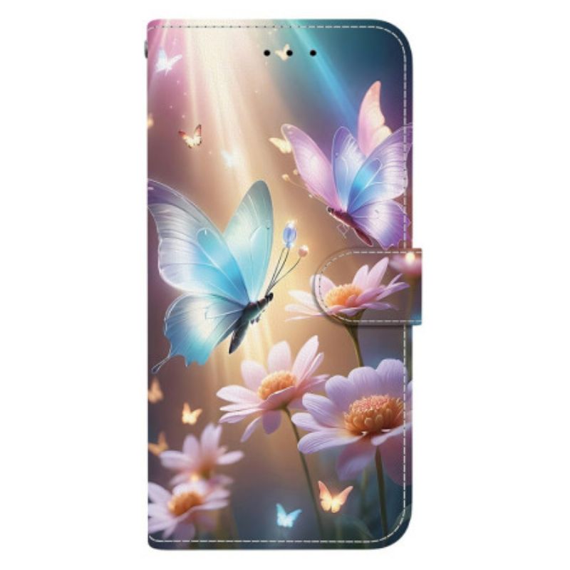 Housse Xiaomi 15 Ultra Papillons et Fleurs Célestes