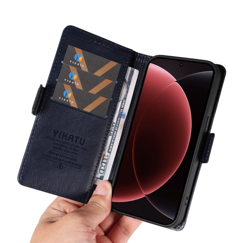 Housse Xiaomi 15 Ultra Simili Cuir Litchi YKATU