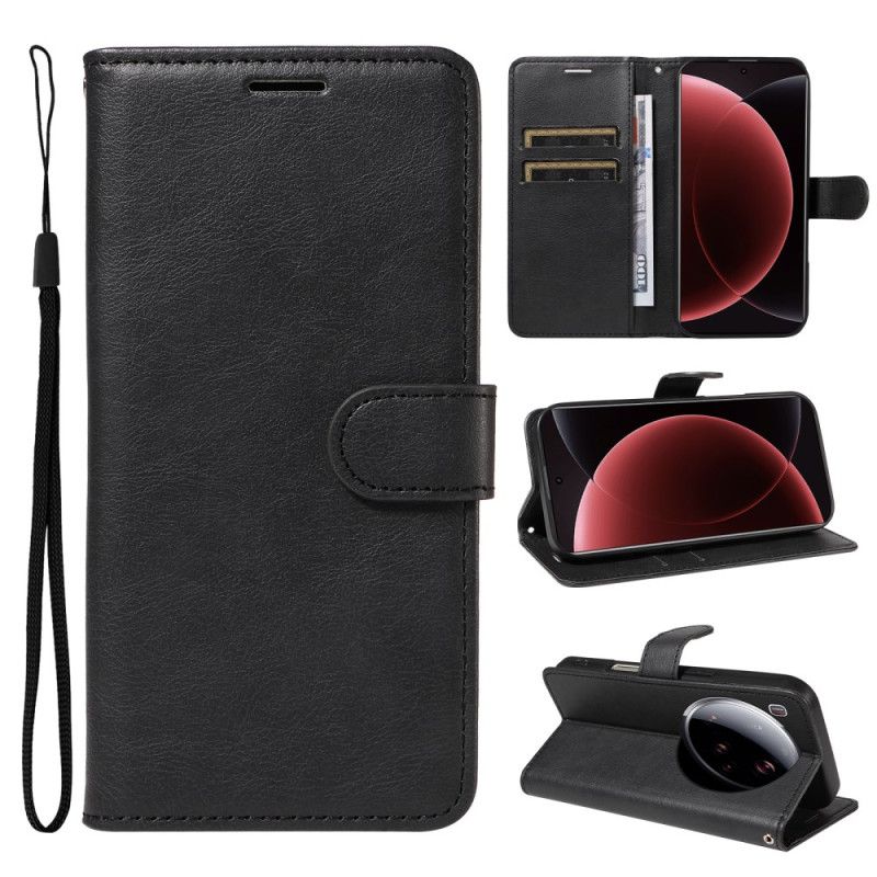 Housse Xiaomi 15 Ultra Simili Cuir Uni