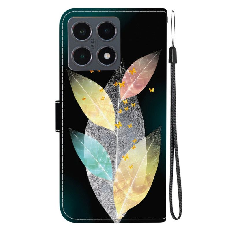 Housse Xiaomi 15T Feuilles Colorées