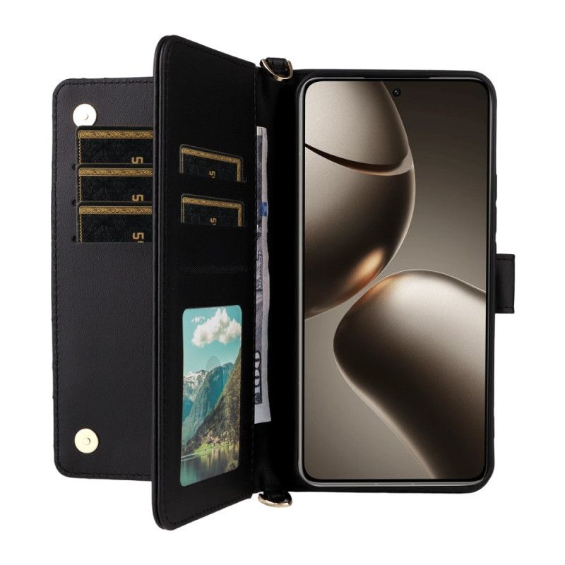 Housse Xiaomi 15T Matelassée avec Bandoulière et Dragonne