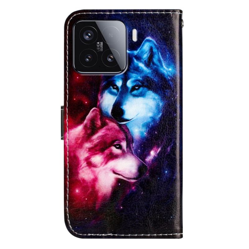 Housse Xiaomi 15T Pro avec Deux Loups