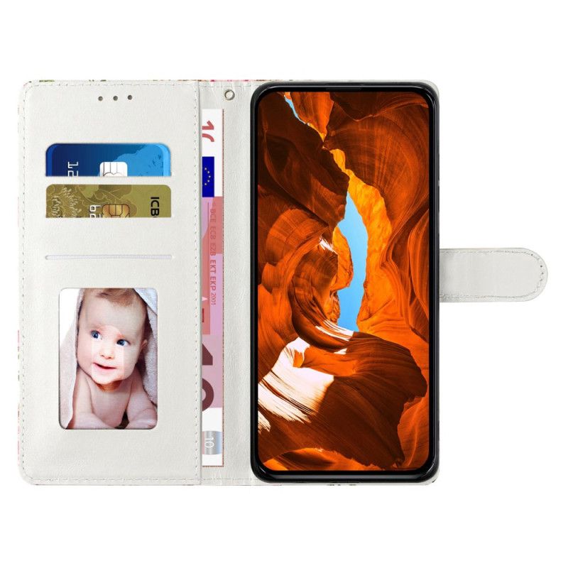 Housse Xiaomi 15T Pro Feuilles Vertes et Fleurs