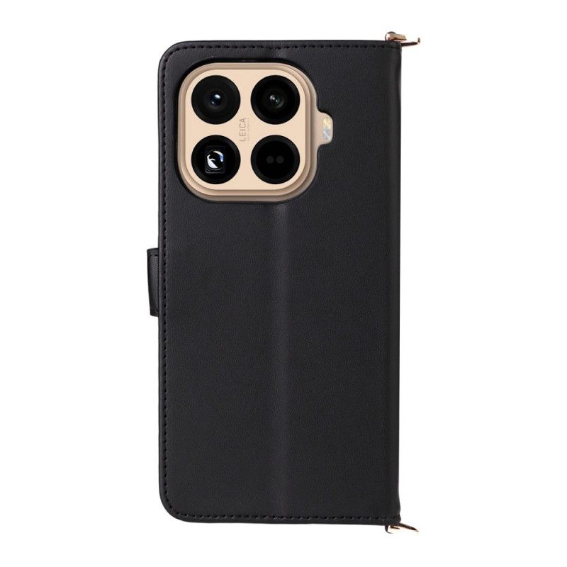 Housse Xiaomi 15T Pro Matelassée avec Lanière et Dragonne