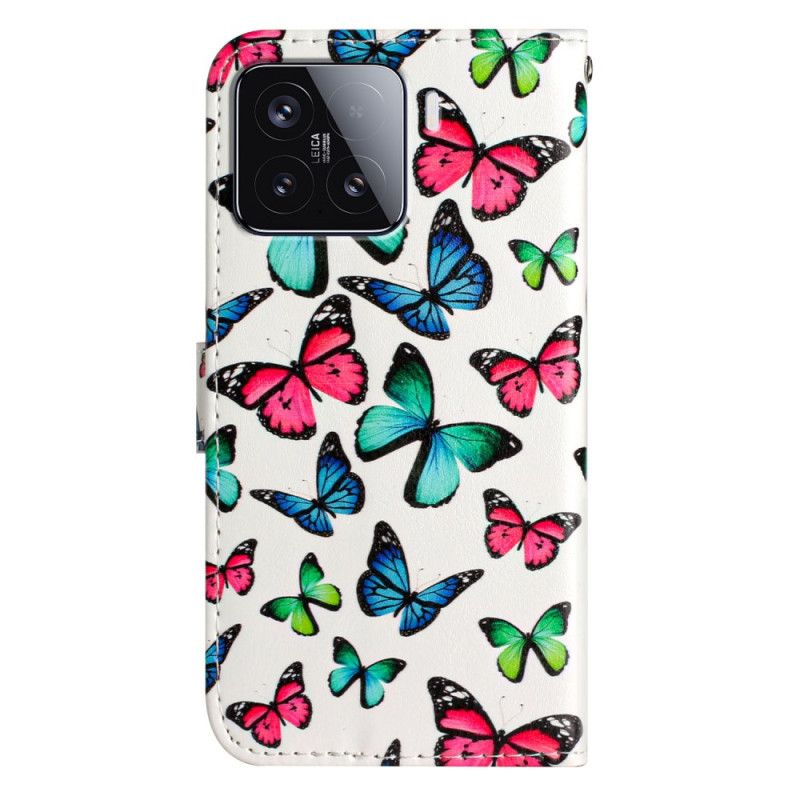 Housse Xiaomi 15T Pro Papillons Colorés