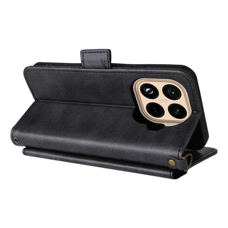 Housse Xiaomi 15T Pro Portefeuille avec Bandoulière