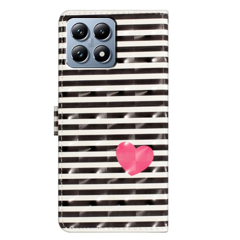 Housse Xiaomi 15T Pro Rayures et Cœur