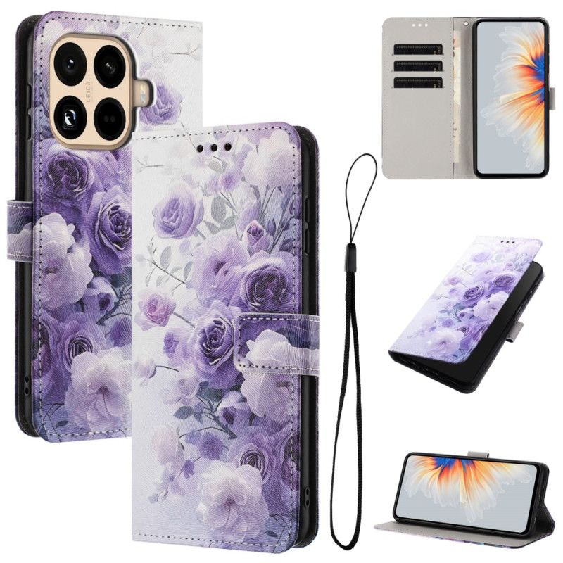 Housse Xiaomi 15T Pro Roses Violettes