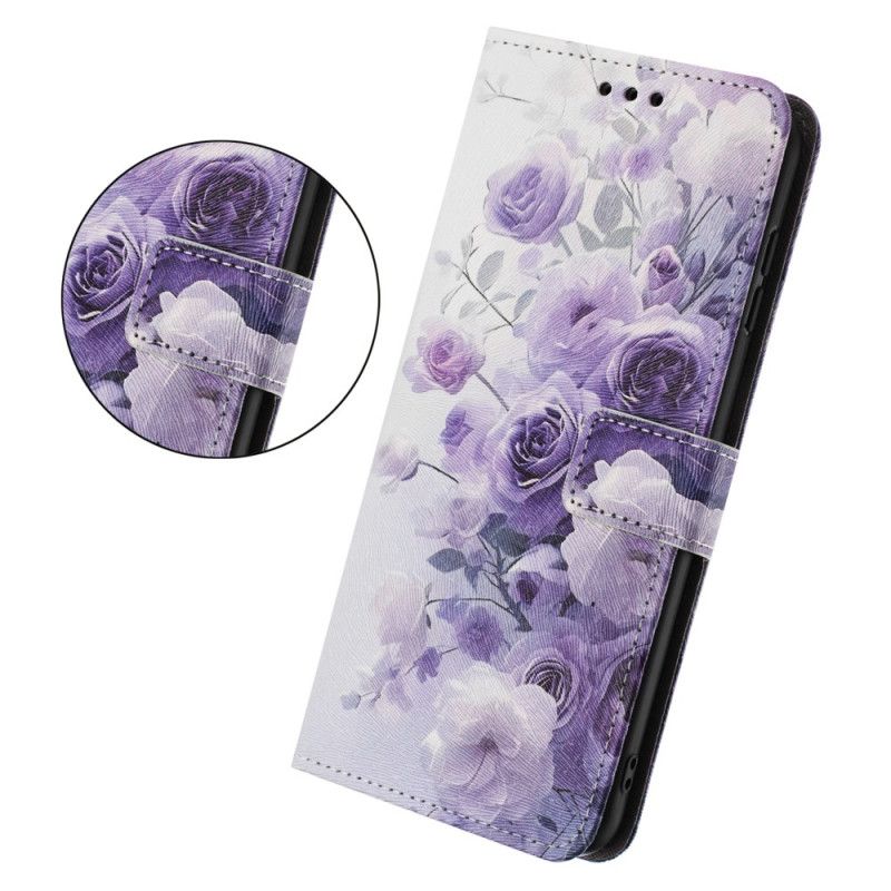 Housse Xiaomi 15T Pro Roses Violettes
