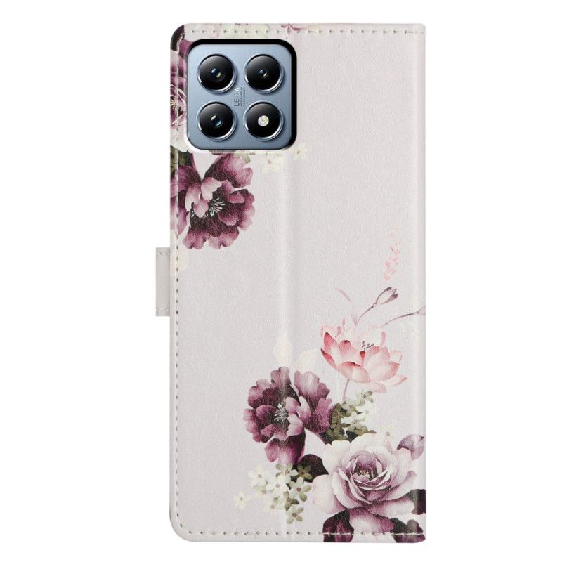 Housse Xiaomi 15T Roses Violettes