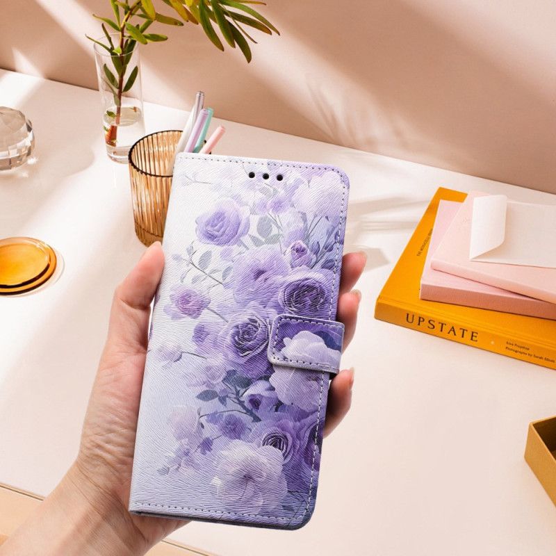 Housse Xiaomi 15T Roses Violettes