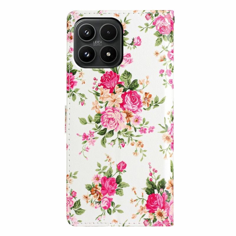 Housse Xiaomi 17 Motif Floral Rose
