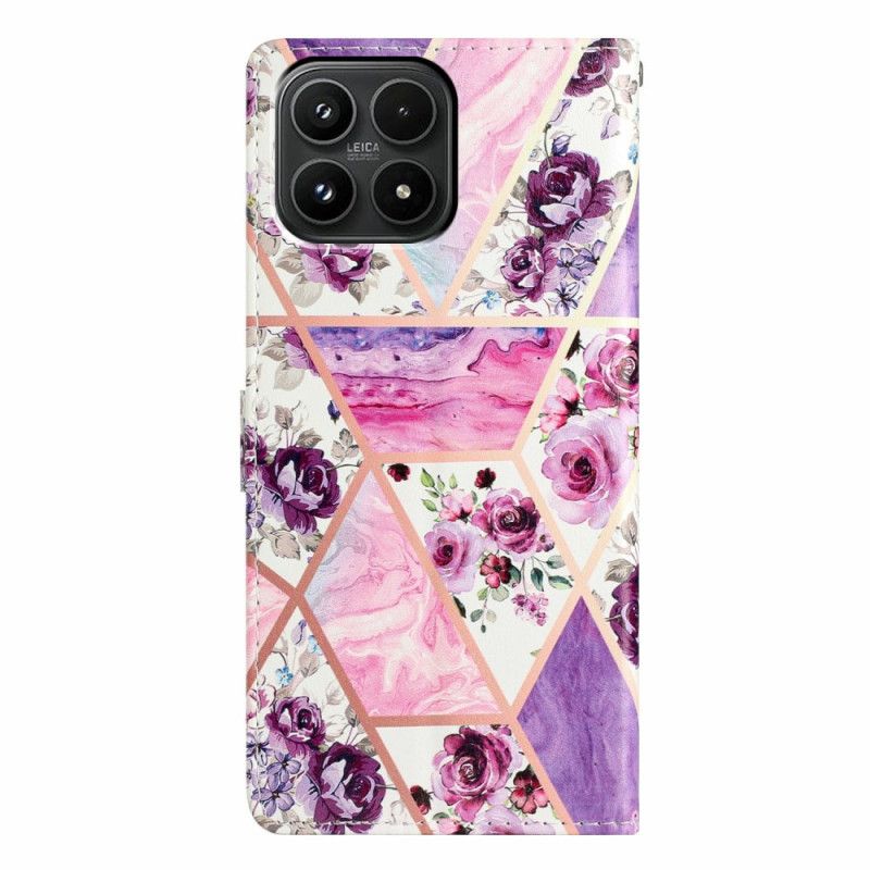 Housse Xiaomi 17 Motif Floral Violet