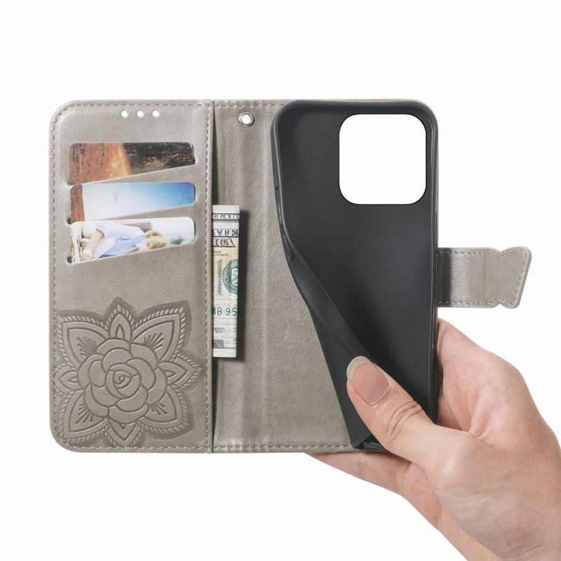 Housse Xiaomi 17 Papillon 3D et Strass