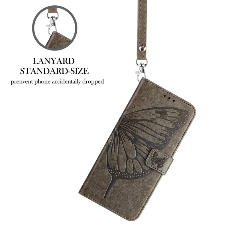 Housse Xiaomi 17 Pro Design Papillon à Lanière