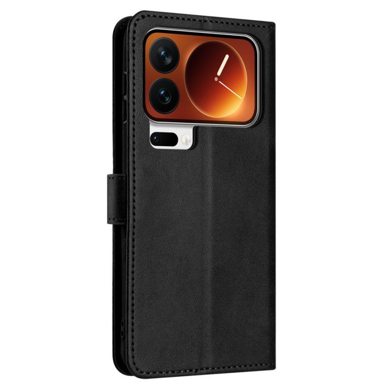 Housse Xiaomi 17 Pro Effet Cuir à Lanière