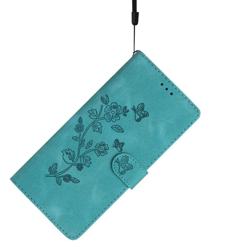Housse Xiaomi 17 Pro Effet Daim Motif Floral