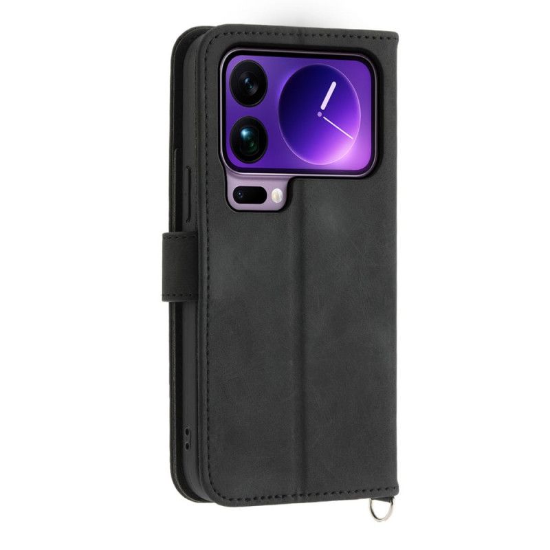 Housse Xiaomi 17 Pro Max Dentelle avec Lanière et Bandoulière