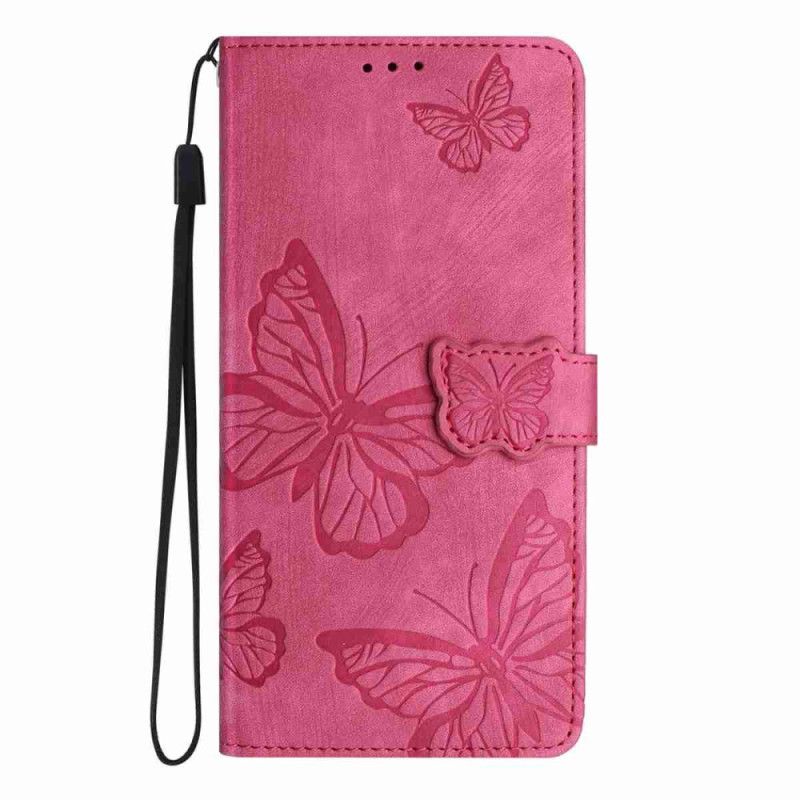 Housse Xiaomi 17 Pro Max Effet Daim Design Papillon
