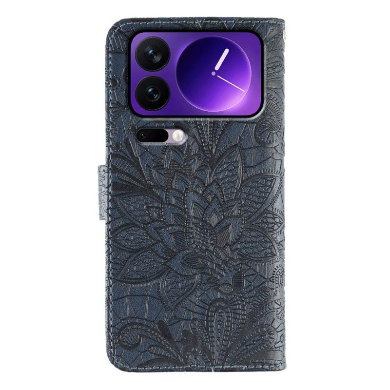 Housse Xiaomi 17 Pro Max Fleurs Dentelle