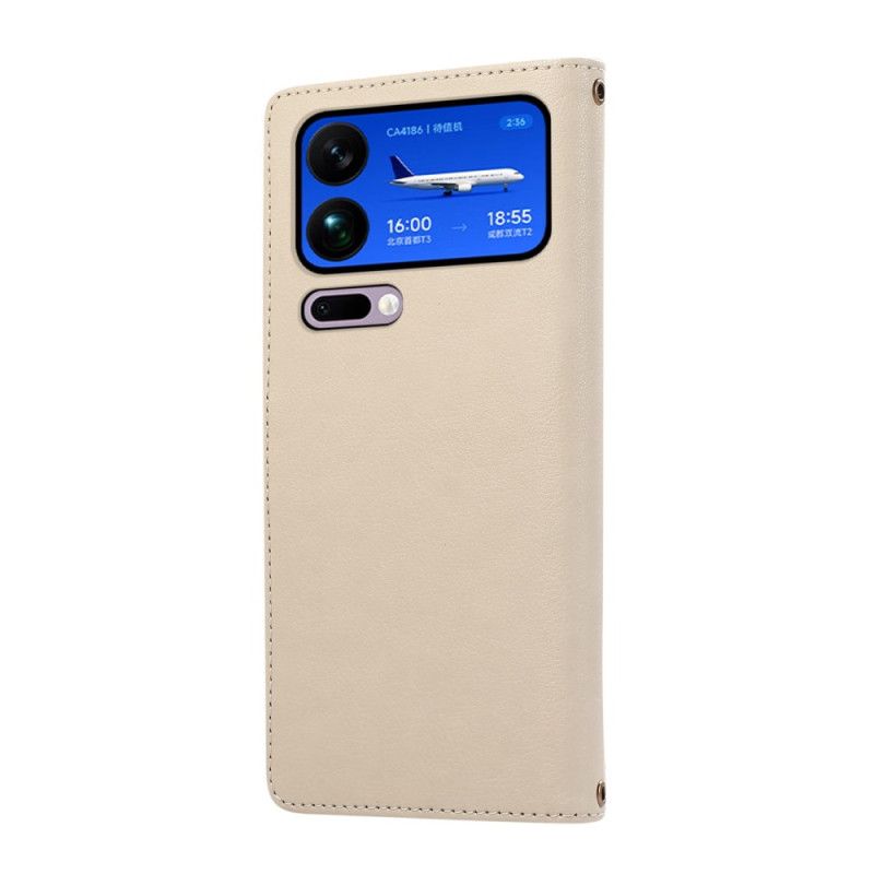 Housse Xiaomi 17 Pro Max Multiples Porte-Cartes et Dragonne