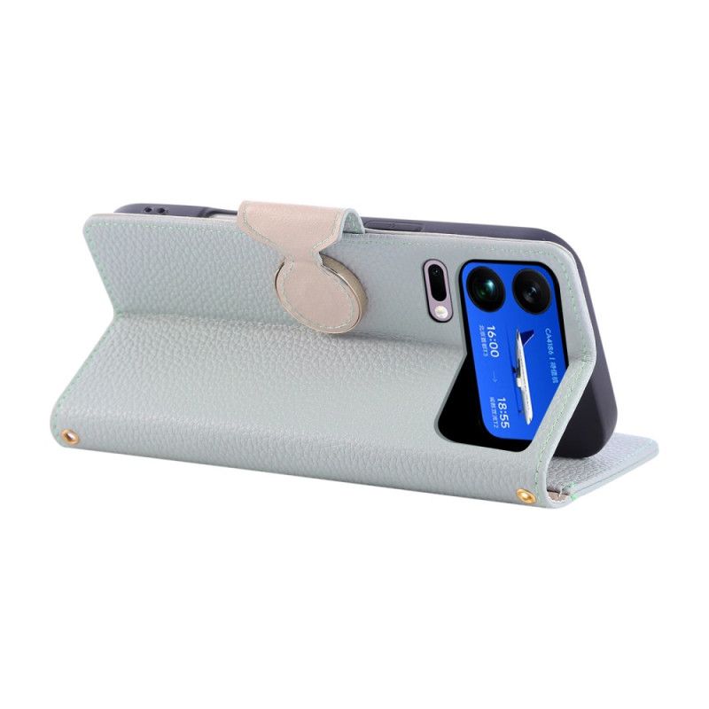 Housse Xiaomi 17 Pro Max Portefeuille à Fermeture Éclair Vintage