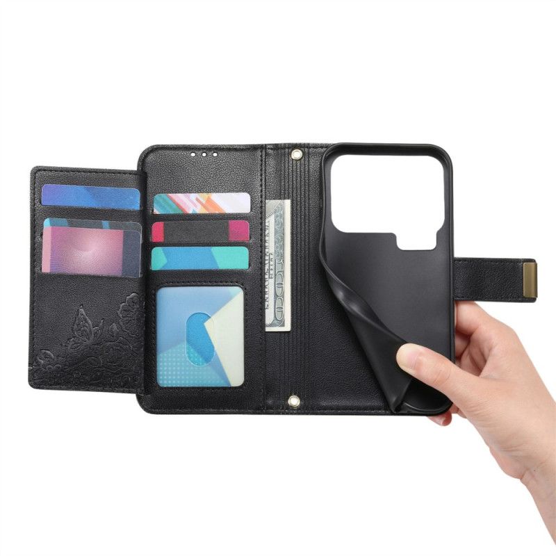 Housse Xiaomi 17 Pro Max Portefeuille Motif Floral