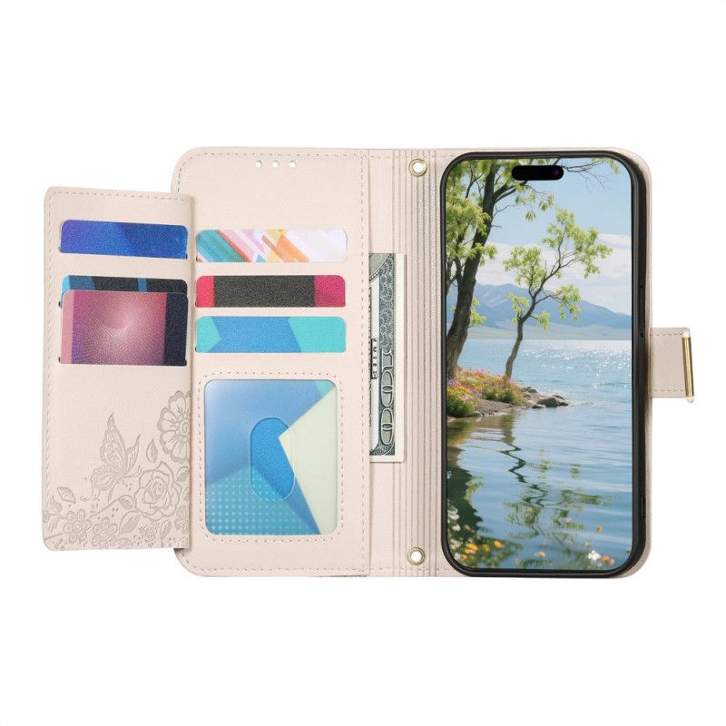 Housse Xiaomi 17 Pro Motif Floral et Feuilles