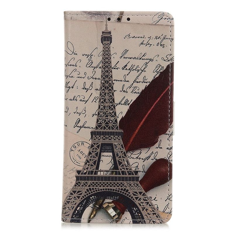 Housse Xiaomi Mi 10 Lite Tour Eiffel Du Poète