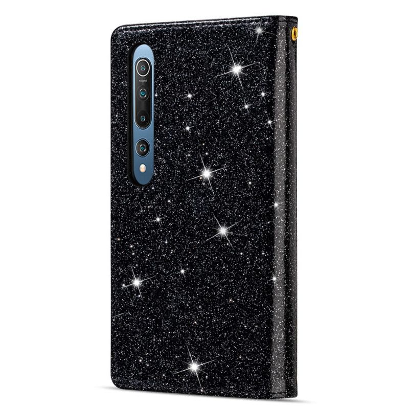 Housse Xiaomi Mi 10 / 10 Pro Paillettes Portefeuille Zip