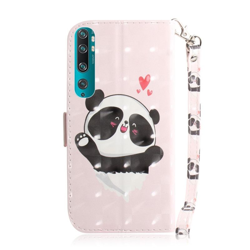 Housse Xiaomi Mi 10 / 10 Pro Panda Love À Lanière