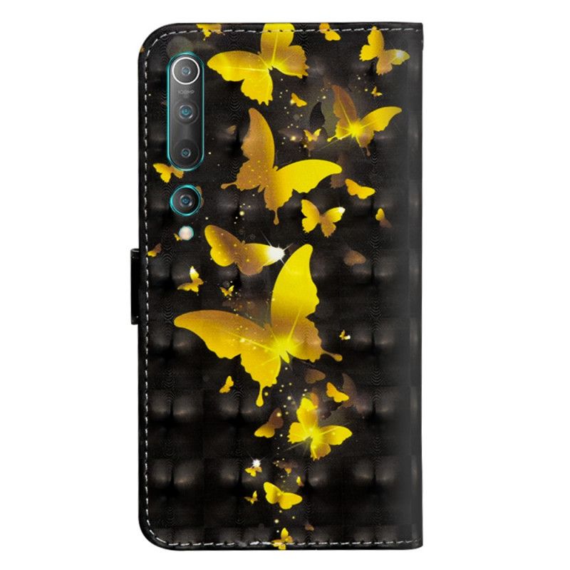 Housse Xiaomi Mi 10 / 10 Pro Papillons Jaunes