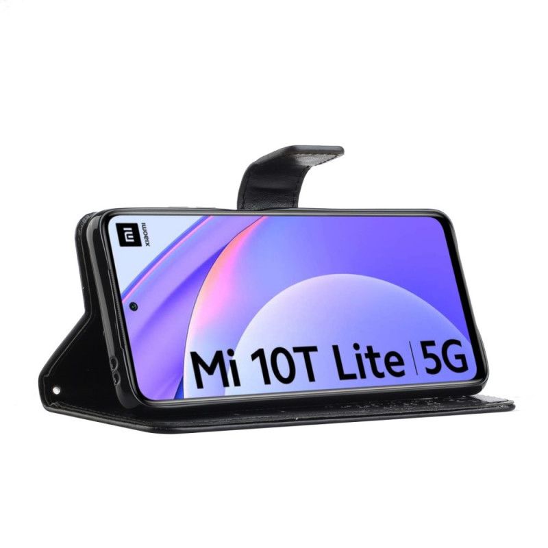Housse Xiaomi Mi 10t Lite 5g / Redmi Note 9 Pro 5g Arbre Et Hiboux À Lanière