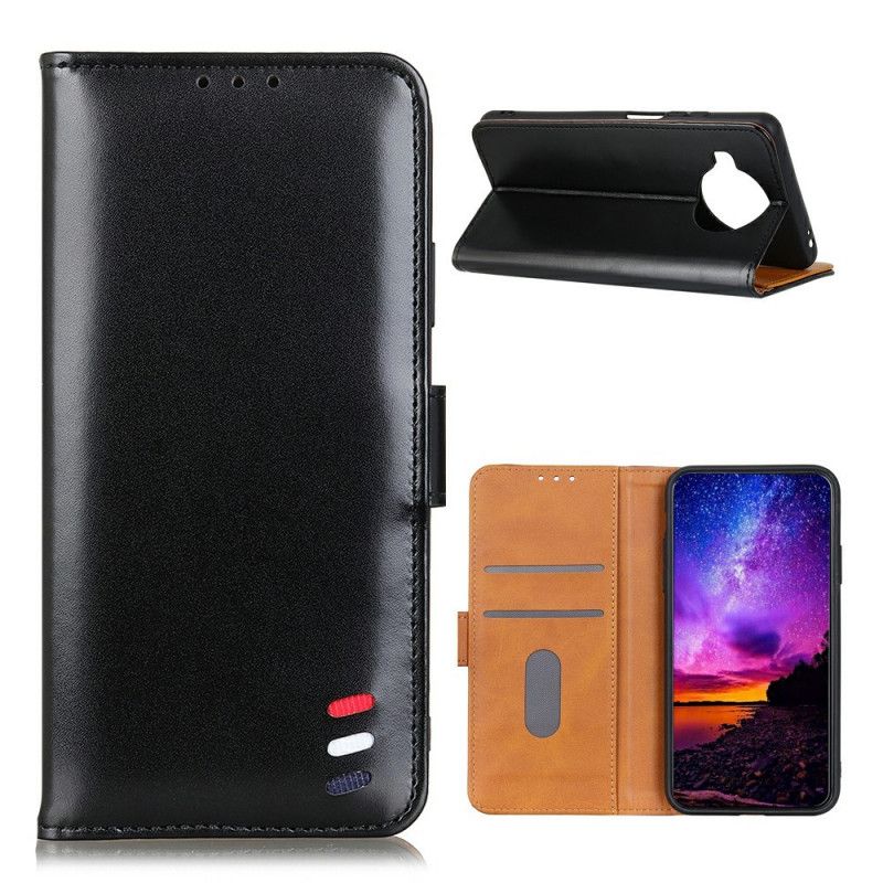 Housse Xiaomi Mi 10t Lite 5g / Redmi Note 9 Pro 5g Effet Cuir Tricolore