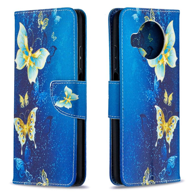 Housse Xiaomi Mi 10t Lite 5g / Redmi Note 9 Pro 5g Papillons Dorés