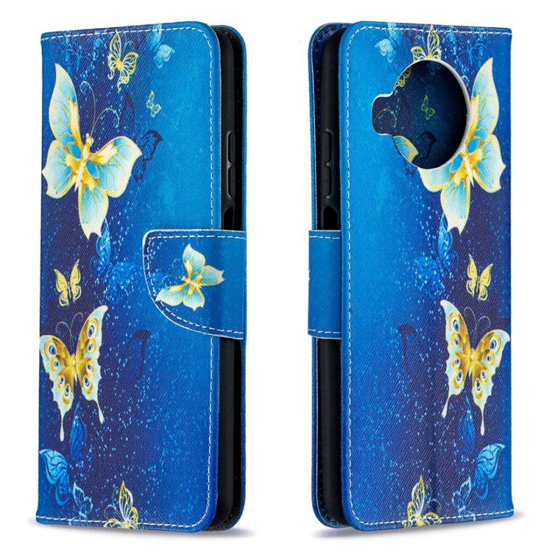 Housse Xiaomi Mi 10t Lite 5g / Redmi Note 9 Pro 5g Papillons Dorés