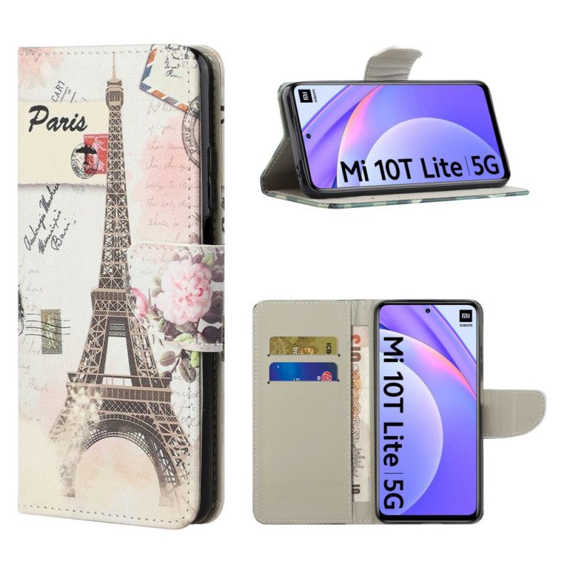 Housse Xiaomi Mi 10t Lite 5g / Redmi Note 9 Pro 5g Tour Eiffel Rétro