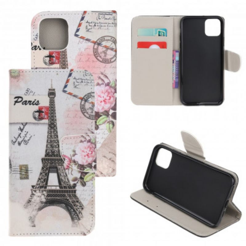 Housse Xiaomi Mi 11 Lite 5G NE / 11 Lite 4G / 5G Tour Eiffel Rétro