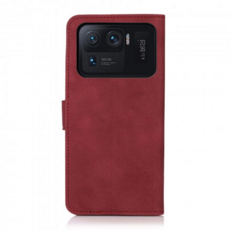 Housse Xiaomi Mi 11 Ultra Effet Cuir Fashion Khazneh