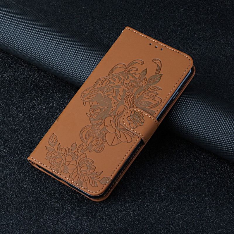 Housse Xiaomi Mi 11i 5G / Poco F3 Tigre Baroque À Lanière