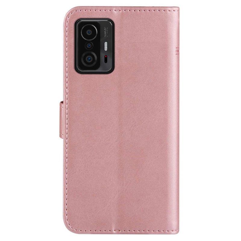 Housse Xiaomi Mi 11T / 11T Pro Effet Cuir Géo À Lanière