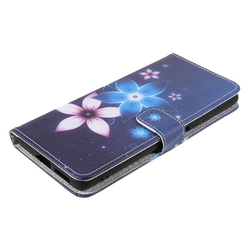 Housse Xiaomi Mi 11T / 11T Pro Fleurs Lunaires À Lanière