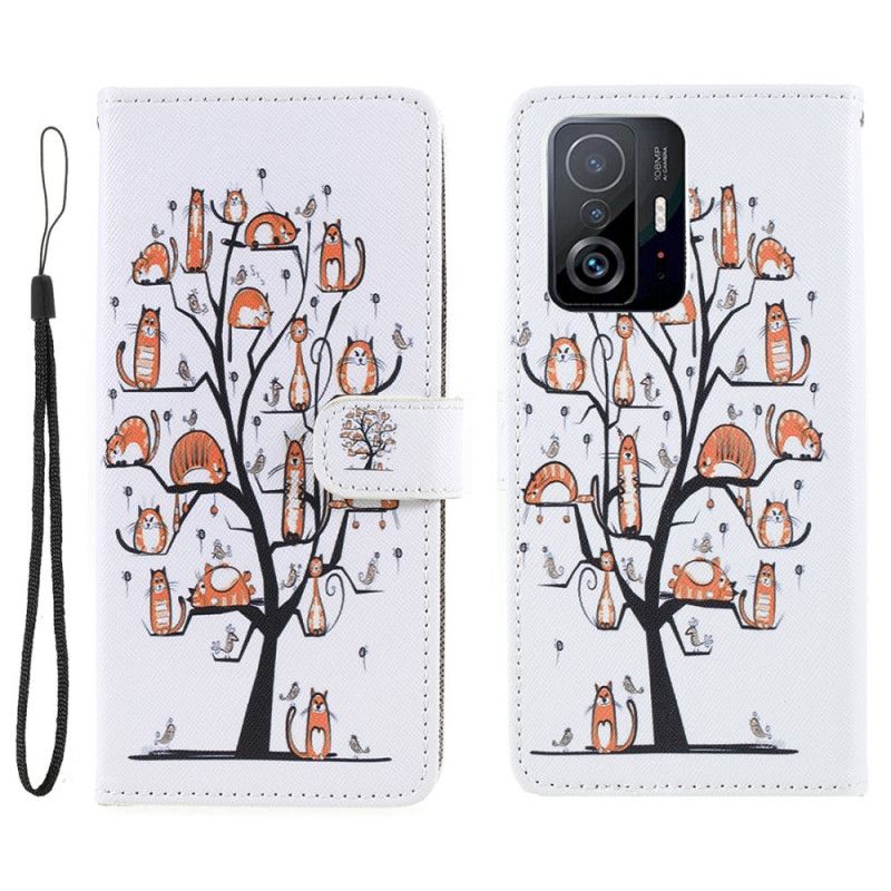 Housse Xiaomi Mi 11T / 11T Pro Funky Cats À Lanière