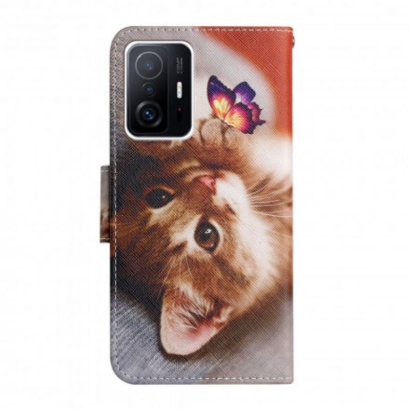 Housse Xiaomi Mi 11T / 11T Pro Mon Chaton Et Papillon