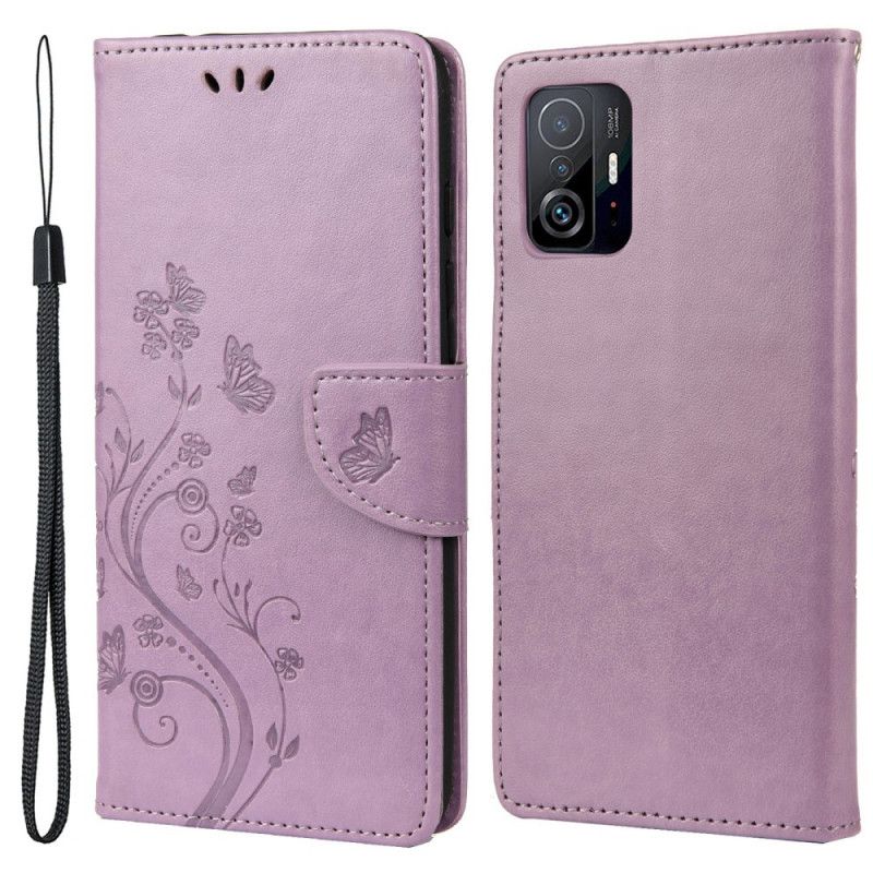 Housse Xiaomi Mi 11T / 11T Pro Papillons Et Fleurs