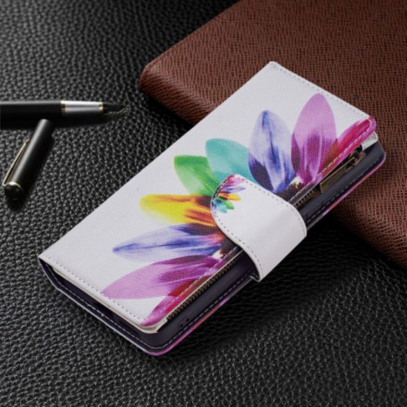 Housse Xiaomi Mi 11T / 11T Pro Poche Zippée Fleur