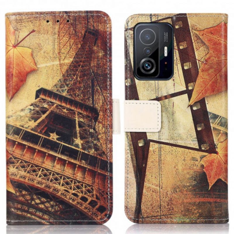 Housse Xiaomi Mi 11T / 11T Pro Tour Eiffel En Automne