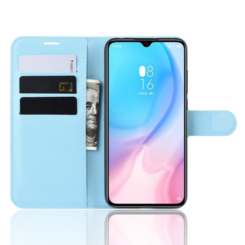 Housse Xiaomi Mi 9 Lite Simili Cuir Litchi Classique