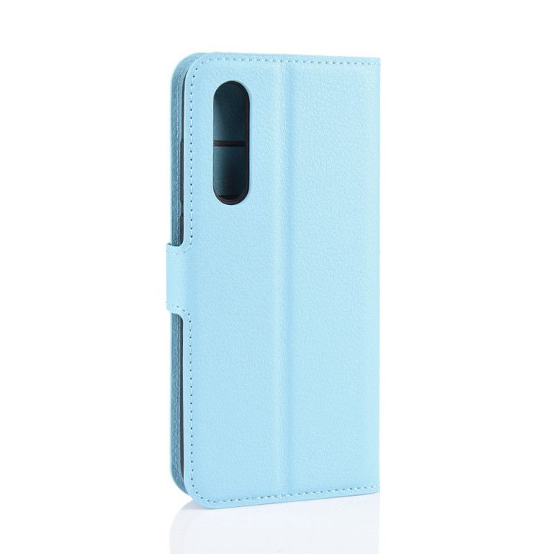 Housse Xiaomi Mi 9 Lite Simili Cuir Litchi Classique