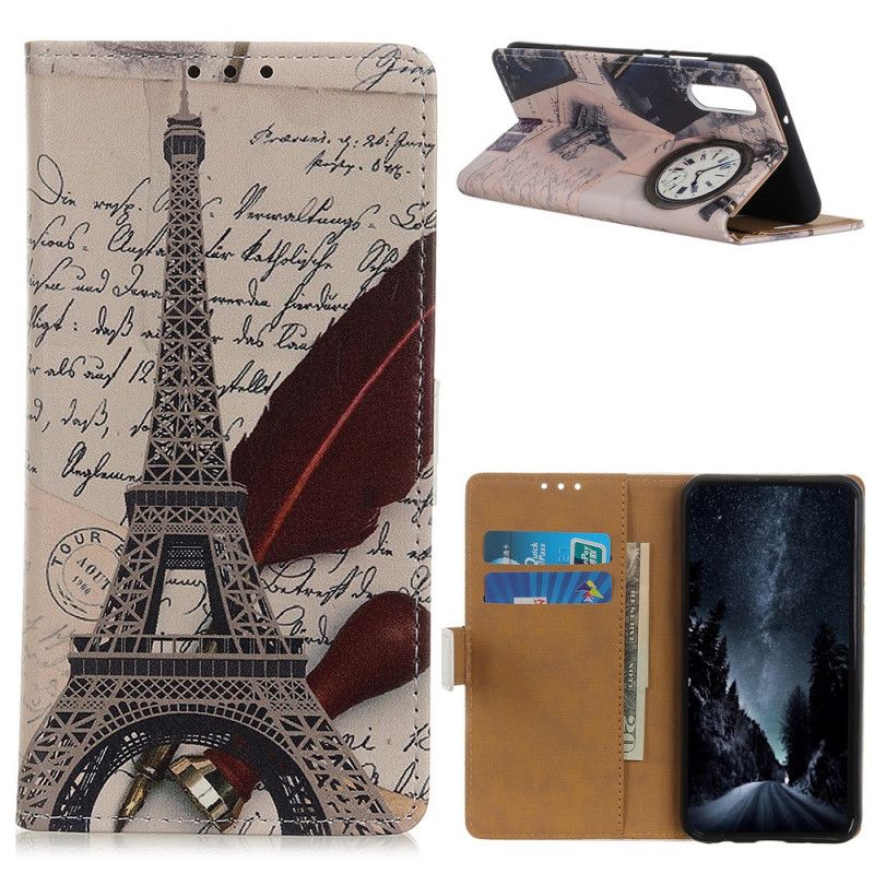 Housse Xiaomi Mi 9 Lite Tour Eiffel Du Poète